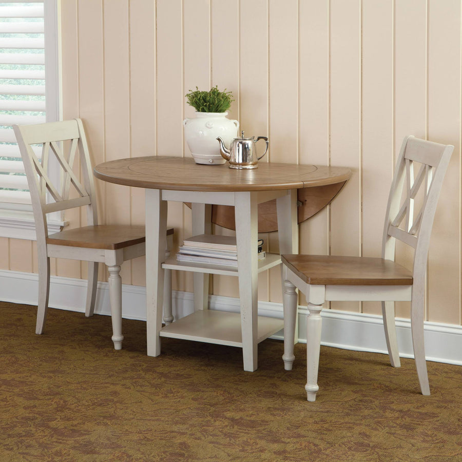 Liberty Furniture Al Fresco III 3-Piece Drop Leaf Dining Set, Rustic Driftwood Finish, Transitional Style - image 1