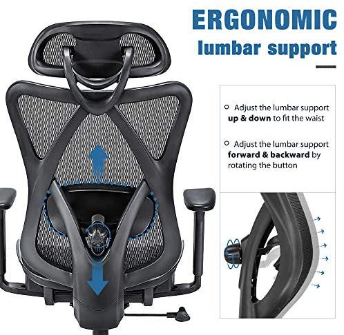 SUNNOW Ergonomic Office Chair, Mesh Computer Desk Chair , High Back Executive Task Chair - image 11