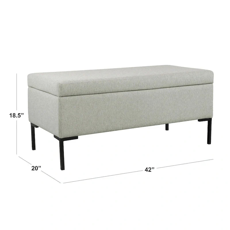 HomePop Metal-Leg Storage Bench - image 19