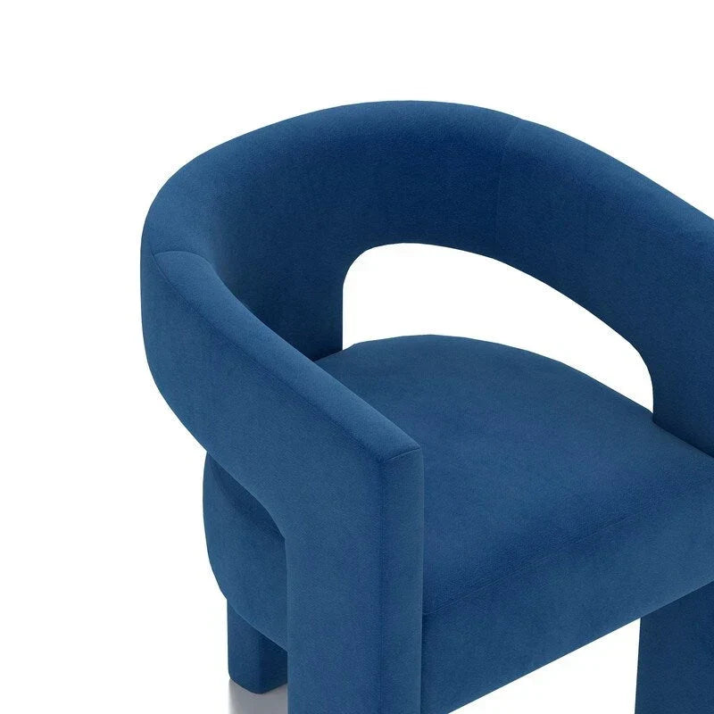 SEYNAR Contemporary Glam Velvet Dining Chair with Open-Back Design - image 14