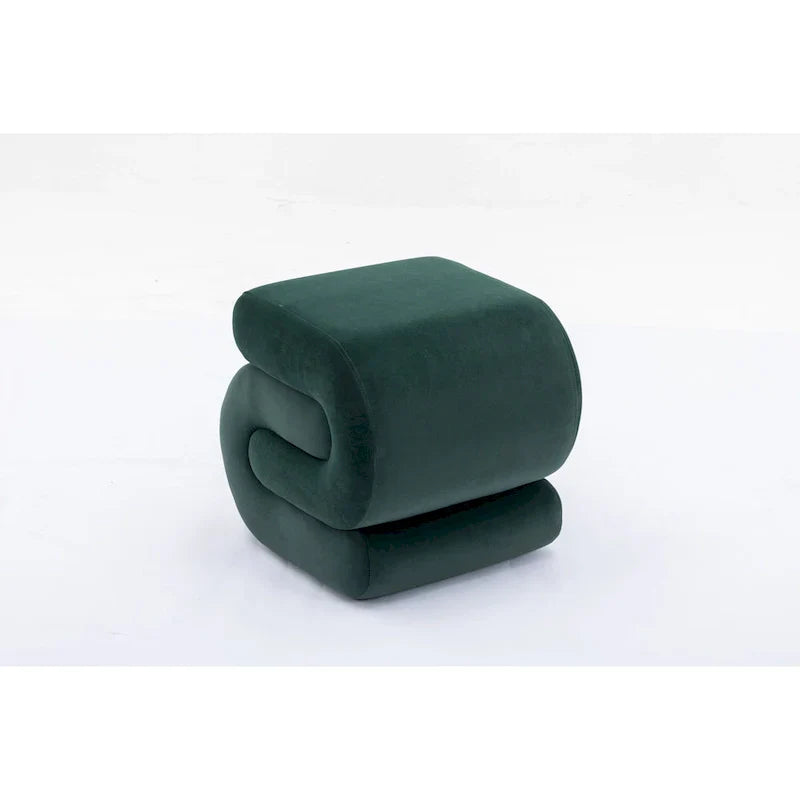 Contemporary S-Shape Ottoman Makeup Stool and Footrest for Living Room and Bedroom - image 20