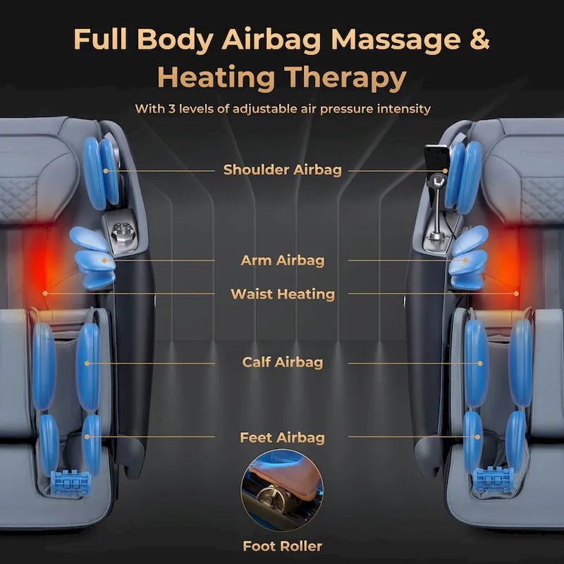 Costway Zero Gravity SL Track Full Body Massage Chair with Waist - image 9
