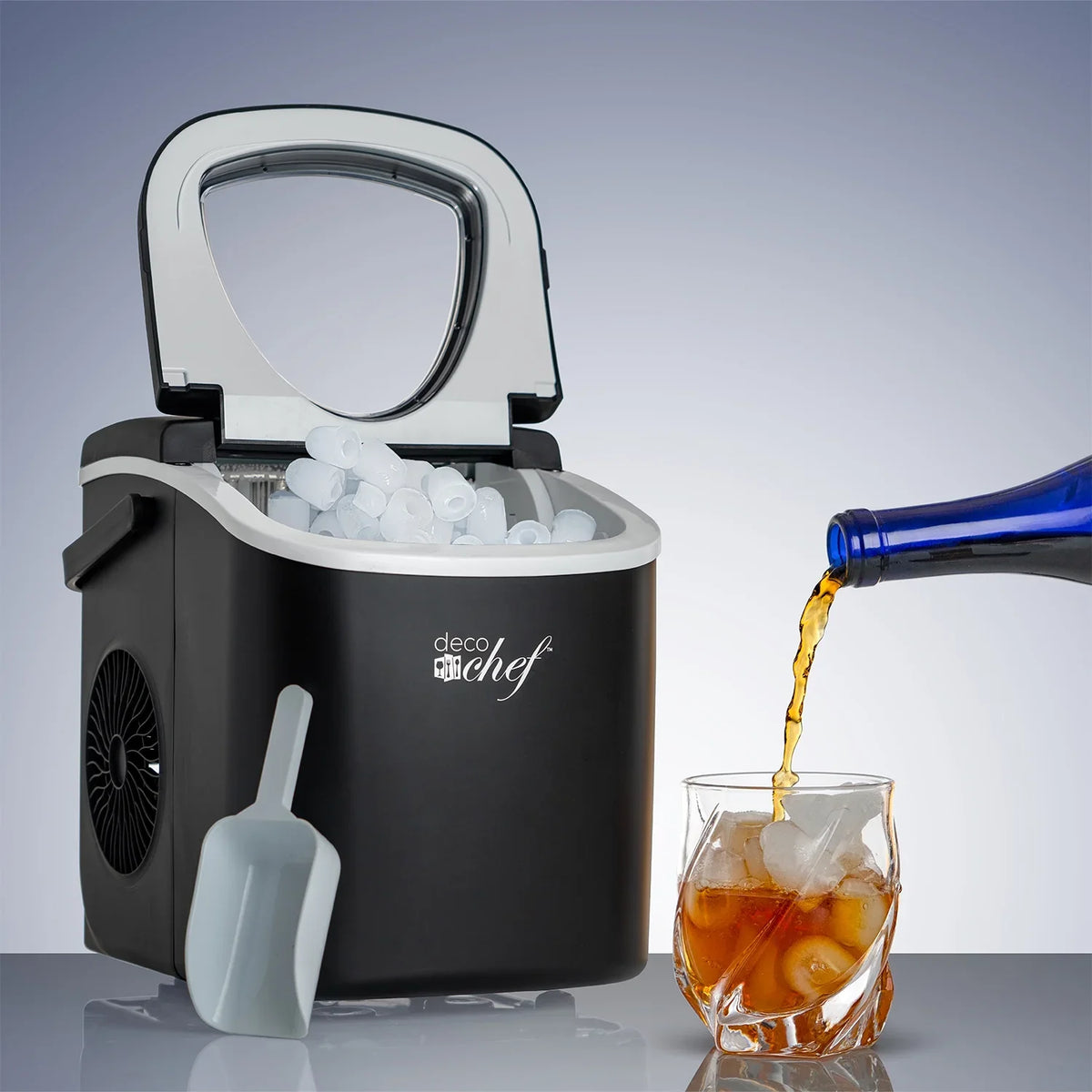 Deco Compact Countertop Ice Maker, 26LBs in 24HRs, 9 Bullet Ice Cubes Ready in 6 Minutes, Stainless Steel - image 16