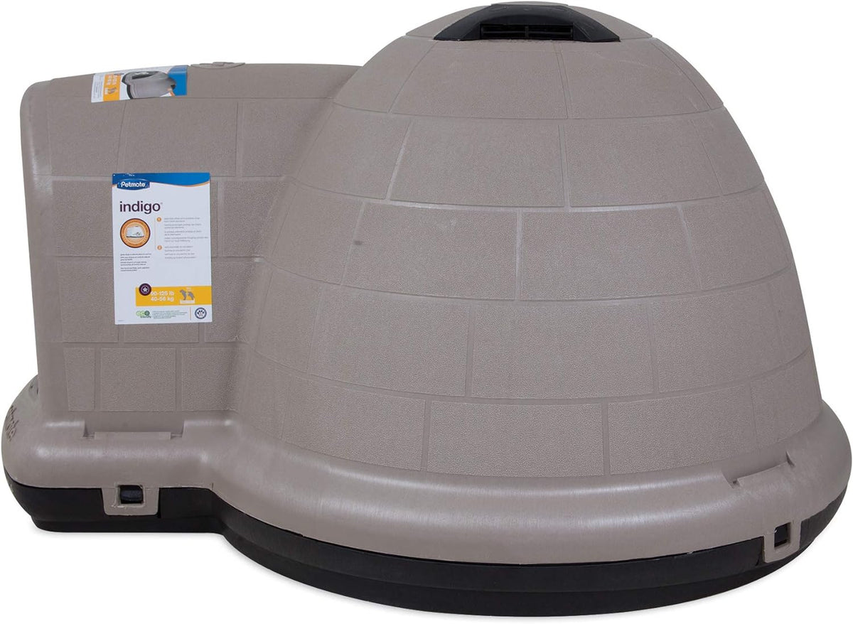 Petmate Indigo Dog House (Igloo Dog House, Made in USA with 90% Recycled Materials, All-Weather Protection Pet Shelter) for XL Dogs -90 to 125 pounds, Made in USA - image 27