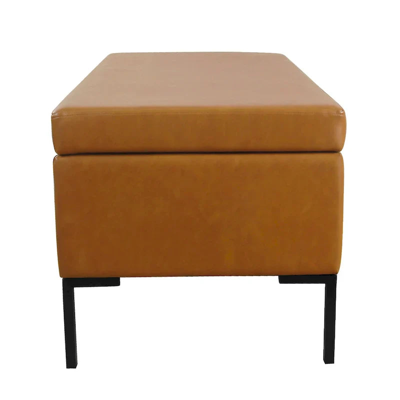 HomePop Metal-Leg Storage Bench - image 5