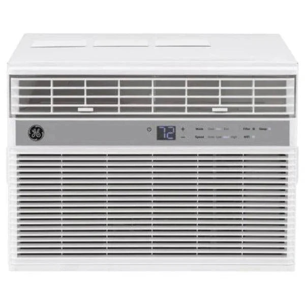 GE 10,000 BTU 115-Volt Window Air Conditioner with WiFi and Eco Mode for Medium Rooms, White, Ahwg10ba - image 1