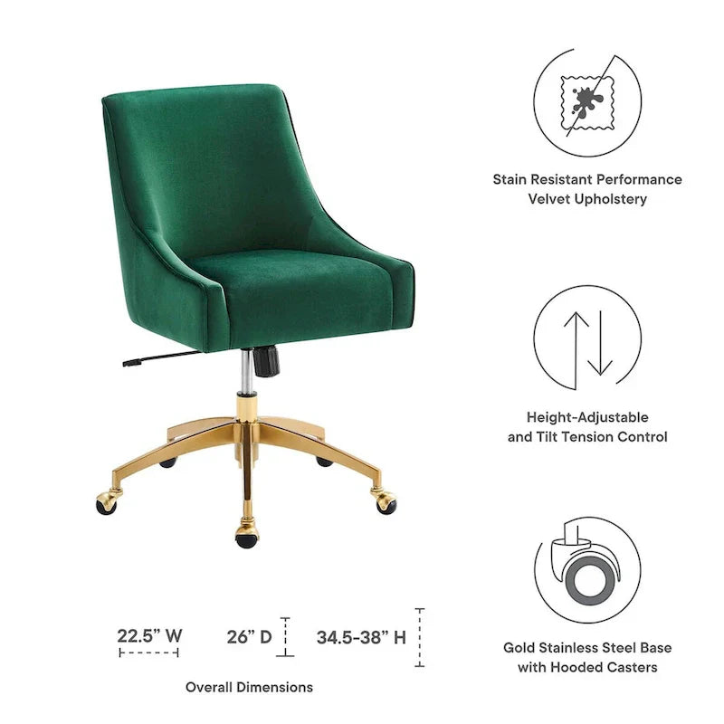 Discern Velvet Performance Office Chair - image 13