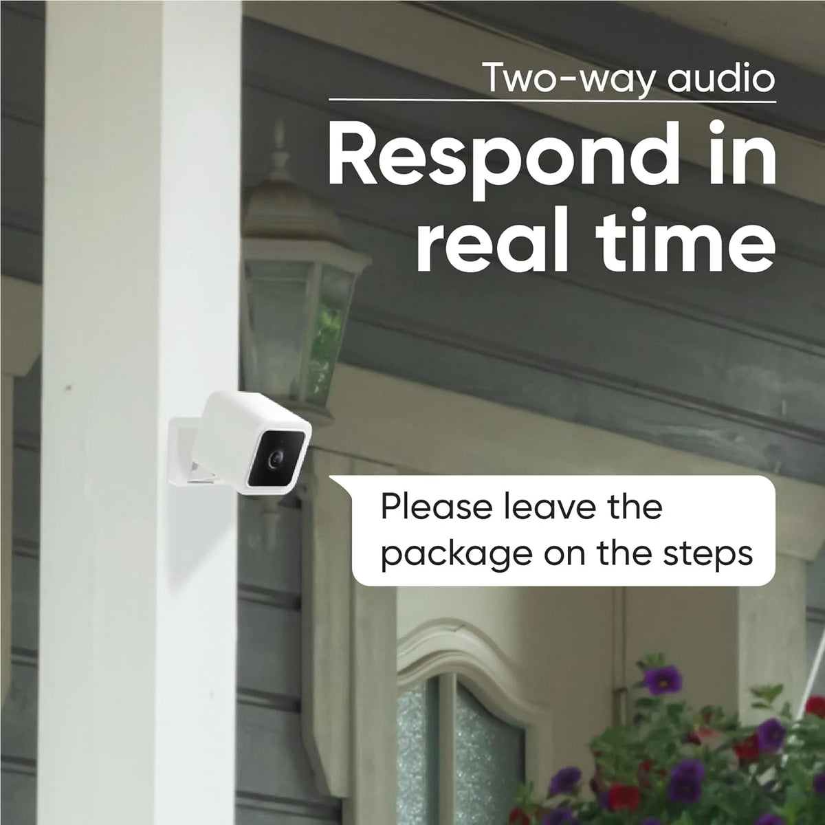 With Color Night Vision, Wired 1080p HD Indoor/Outdoor Security Camera, 2-Way Audio, Works with Alexa, Google Assistant, and IFTTT, 2-Pack - image 4