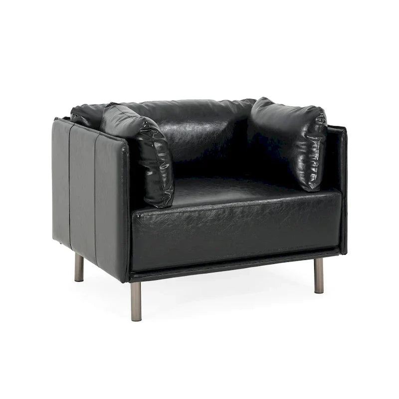 Christopher Knight Home Daphne Faux Leather Lounge Chair - image 9