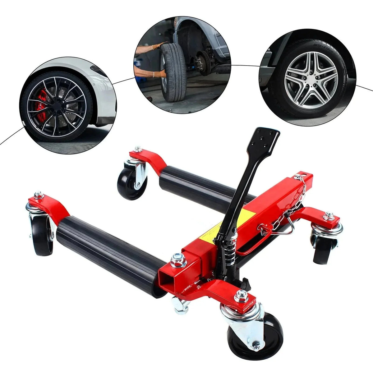 1500lb HYDRAULIC Positioning Car Wheel Dolly Jack Lift Auto Vehicle Moving Hoist - image 4