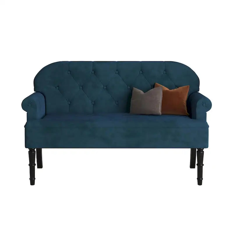 Margherita Upholstered Rolled Arm Loveseat - image 4