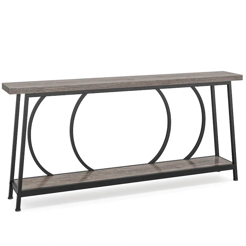 70.9-Inch Extra Long Narrow Console Table with Storage for Sofa or Couch - image 10