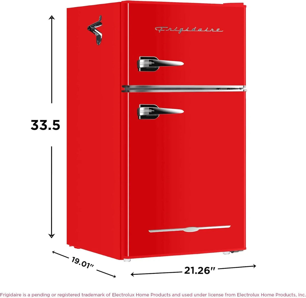 Frigidaire Retro Mini Fridge with Freezer Side Bottle Opener-Small 2 Door Refrigerator Office Bar - image 15