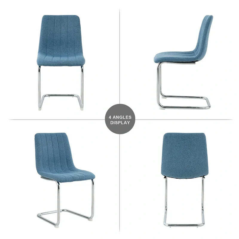 4-Piece Modern Dining Chair Set with Metal Legs - image 10