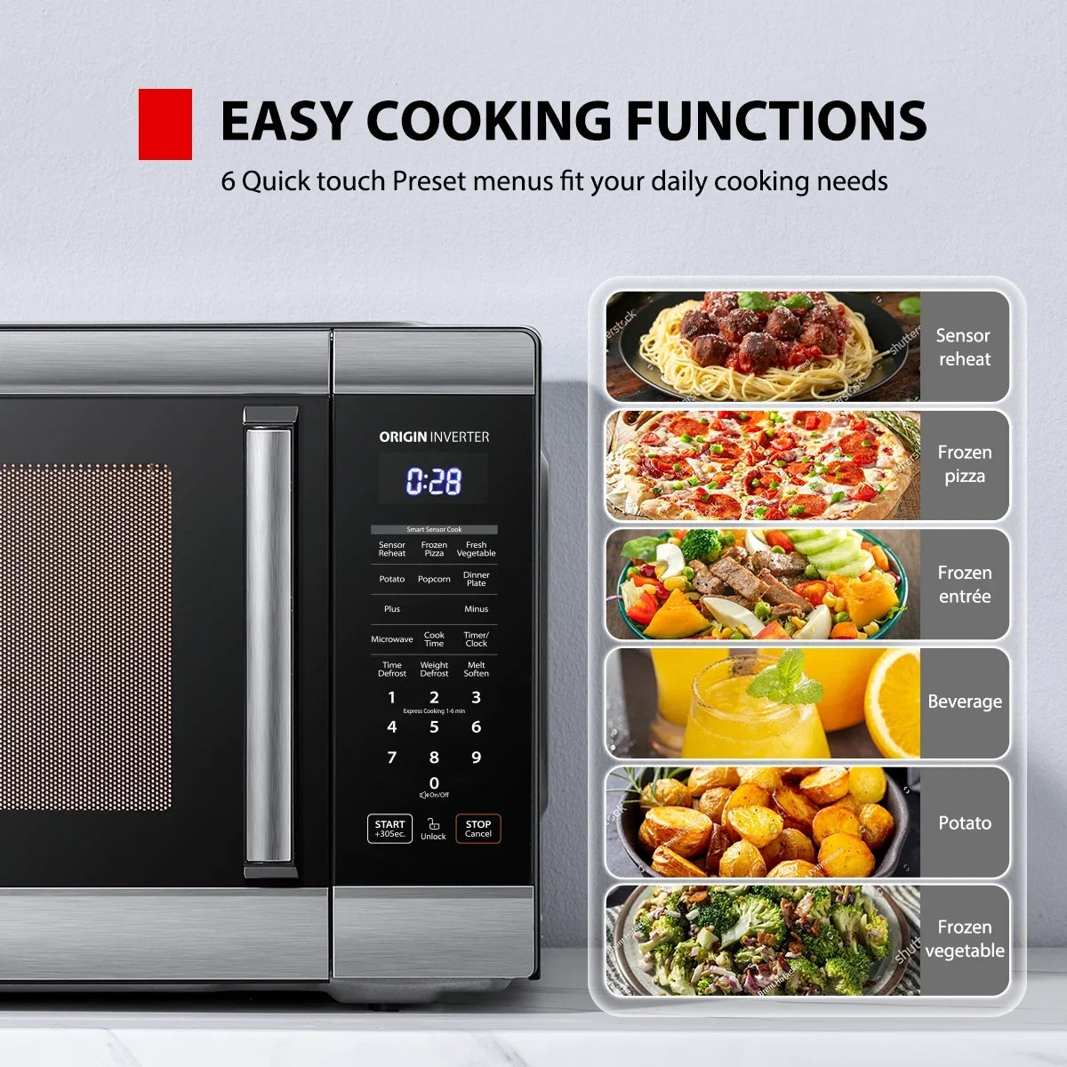 Toshiba 2.2 cu. ft. 24.4'' Microwave Oven in Stainless Steel - image 8
