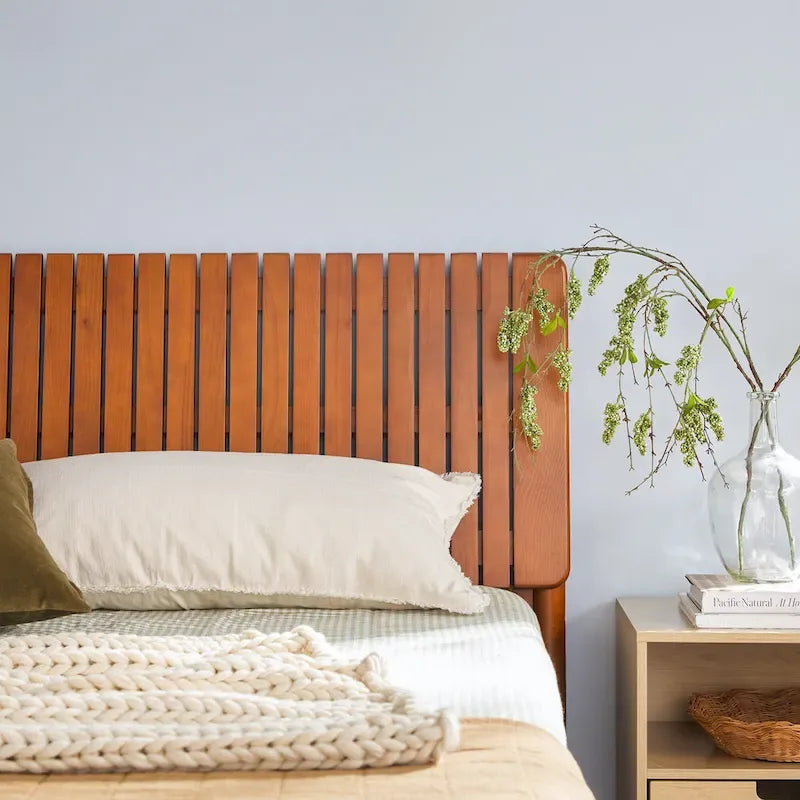 Modern King Bed with Slatted Headboard by Middlebrook Designs - image 21