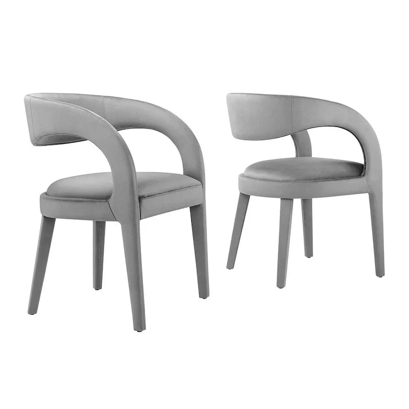 Set of Two Pinnacle Performance Velvet Dining Chairs - image 27