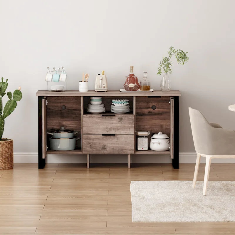 2-Door, 2-Drawer Storage Cabinet and TV Stand - image 23