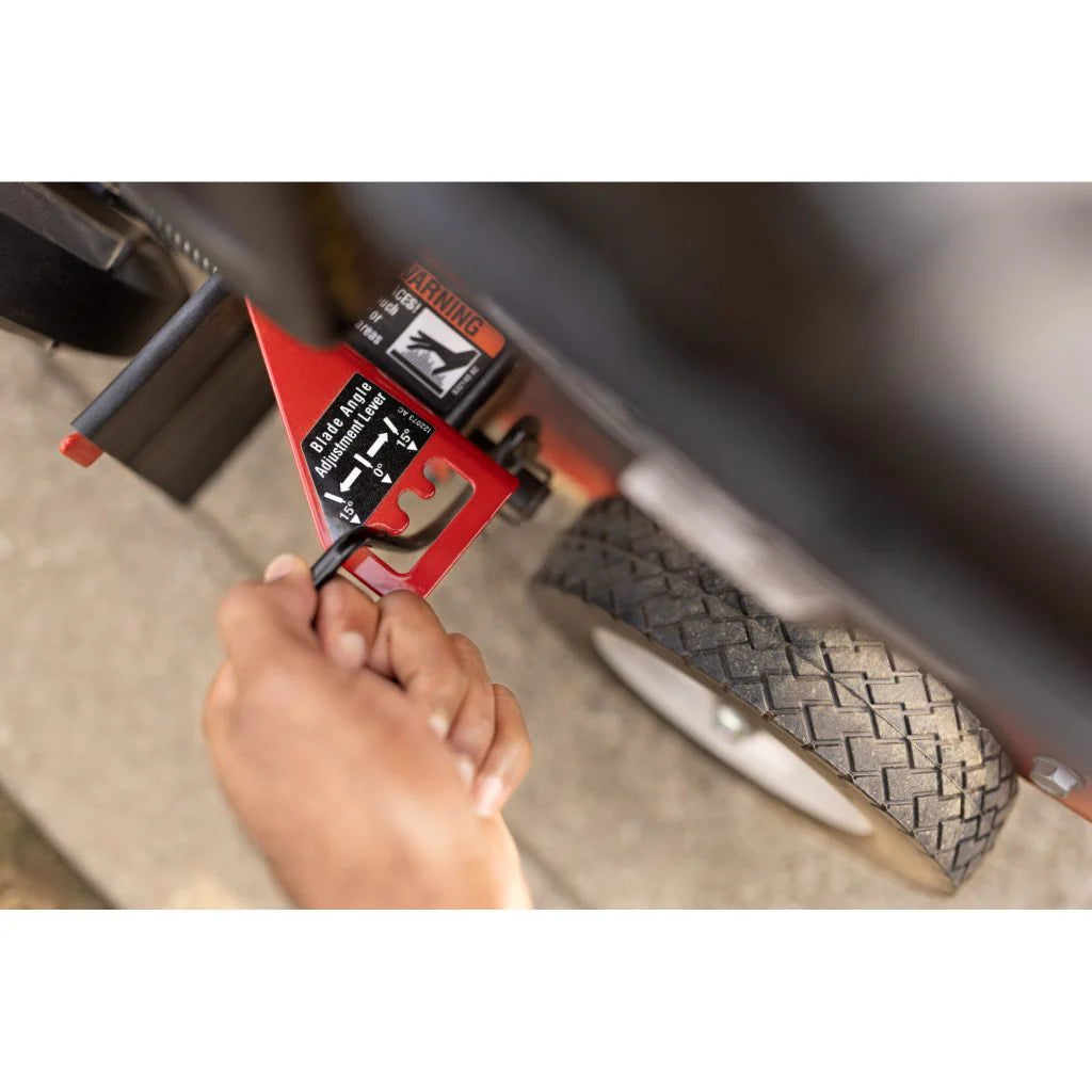 Troy-Bilt TBE550 Driveway Edger, 140cc Briggs & Stratton Engine, 9′′ Triple-Edge Blade, 3 Bevel Positions - image 9