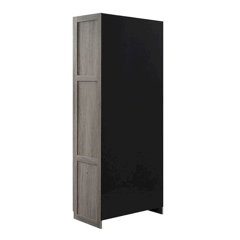 Modern Storage Wardrobe Cabinet with Doors and Multi Compartment Shelves - image 10