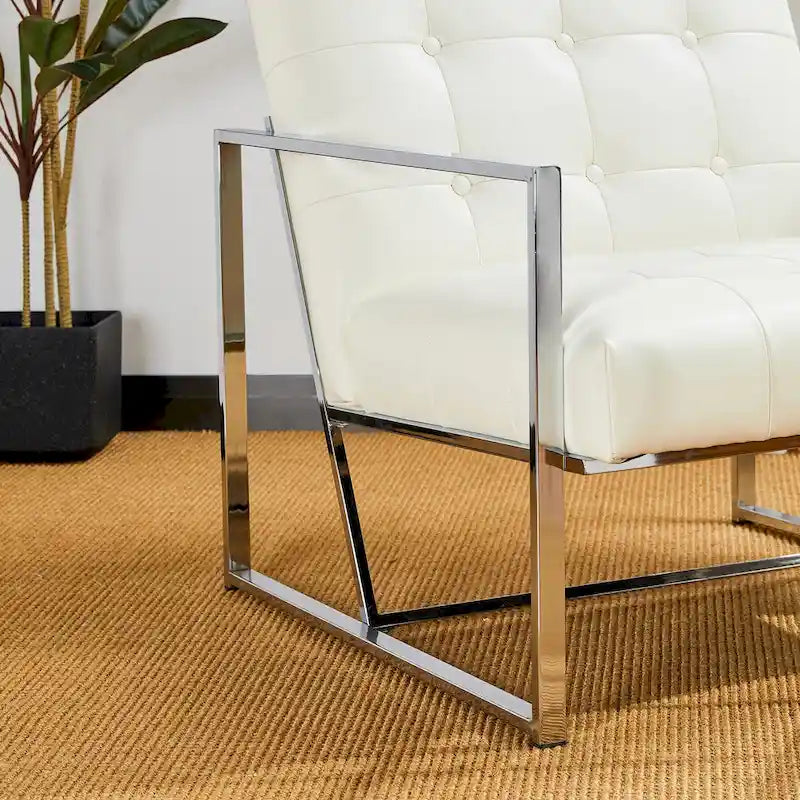 Glitzhome Set of 2 Mid-Century Tufted Accent Chairs in 29.25W PU Leather - image 41