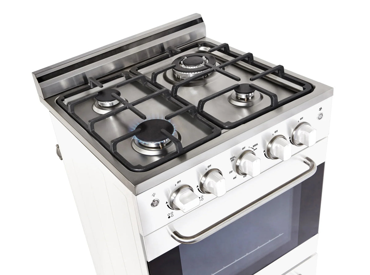 Prestige 20 in. 1.6 cu. ft. Gas Range with Convection Oven and Sealed Burners in Midnight Black - image 14