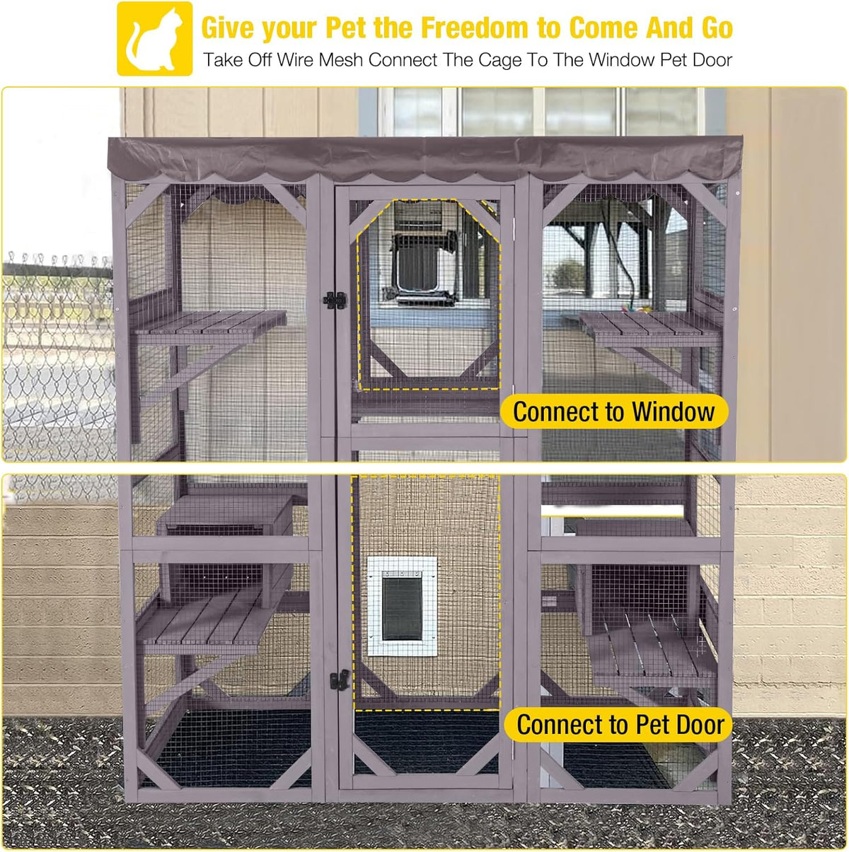 Large Walk-In Outdoor Cat Enclosure - image 2