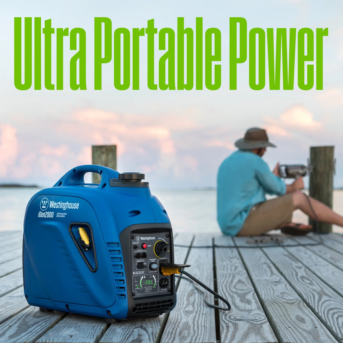 Westinghouse 2800 Peak Watt Super Quiet & Lightweight Portable Inverter Generator, Gas Powered, Parallel Capable, Long Run Time - image 5