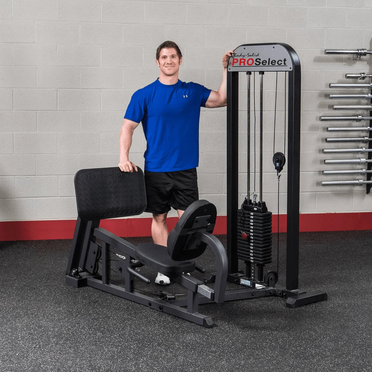 Body Solid Pro Select Leg Press GLP STK/3 with 310 lb Stack, Oversized Rubberized Footplate, Double Beam Design, Commercial Bearings - image 4