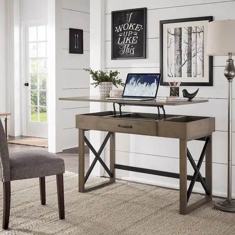 iNSPIRE Q Modern Murali Lift-Top Desk with Integrated Charging Station - image 1