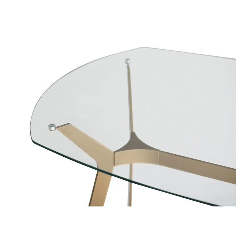 Silver Orchid Myers 48-Inch Modern Metal and Glass Desk - image 5