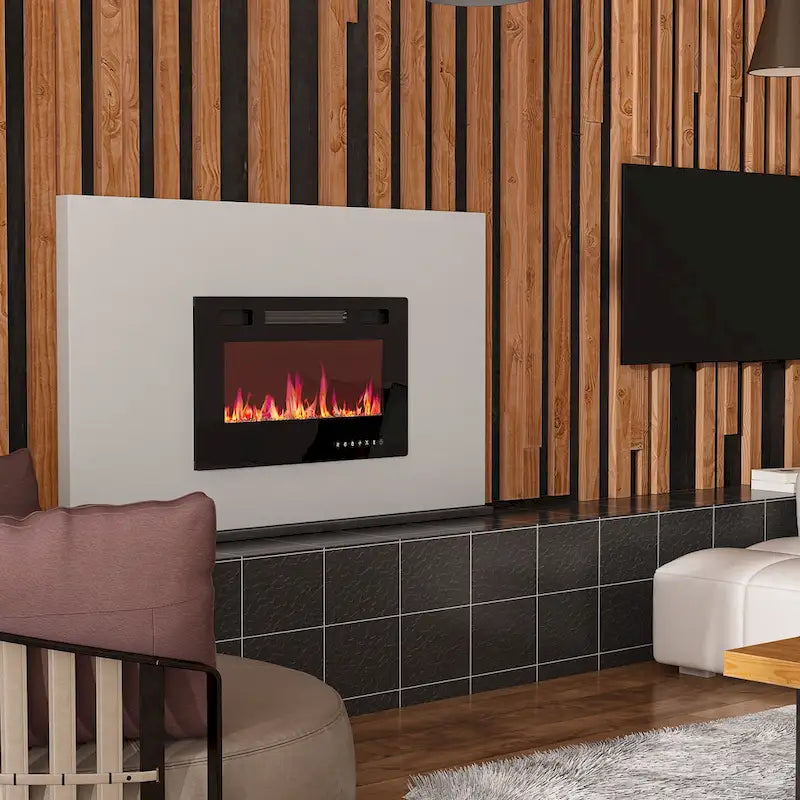 Remote-Controlled Electric Fireplace TV Stand Entertainment Center - image 19