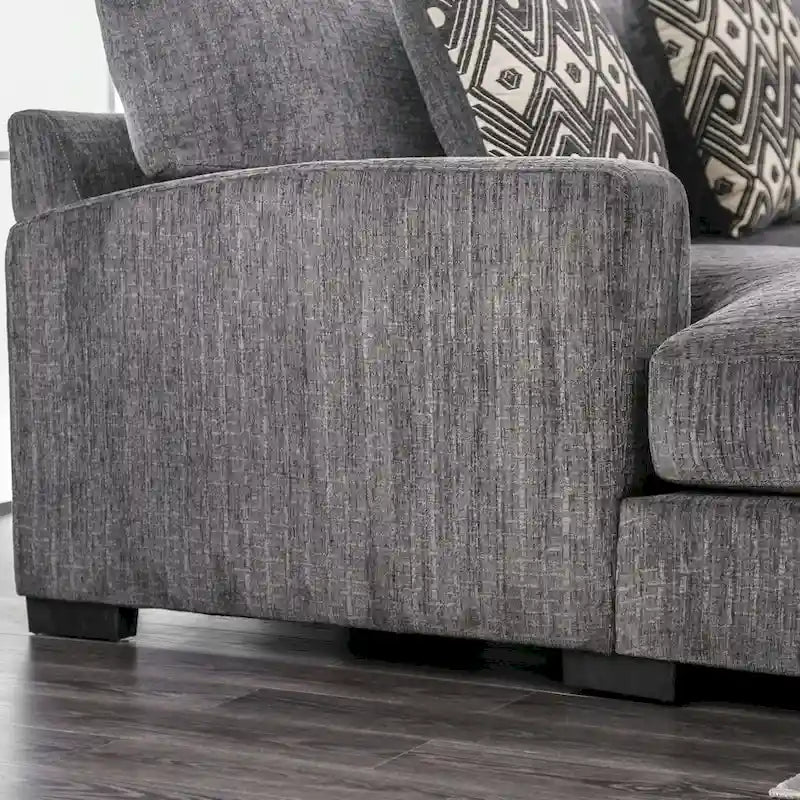 Furniture of America Kintra Modern Chenille Upholstered Large L-Shaped Sectional - image 11