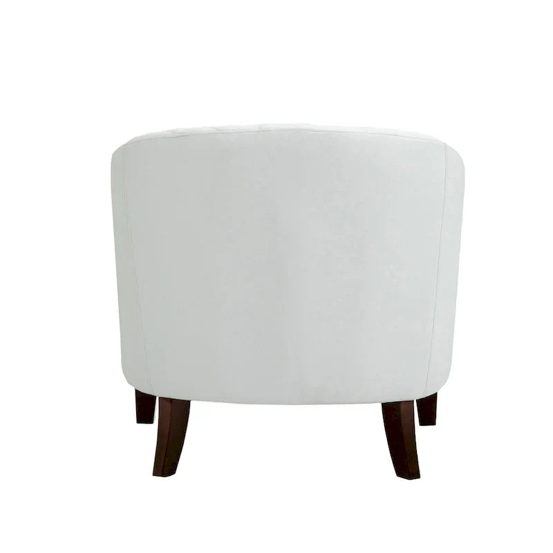 Ethan Barrel Accent Chair in PU Leather with Nailhead Detailing - image 28