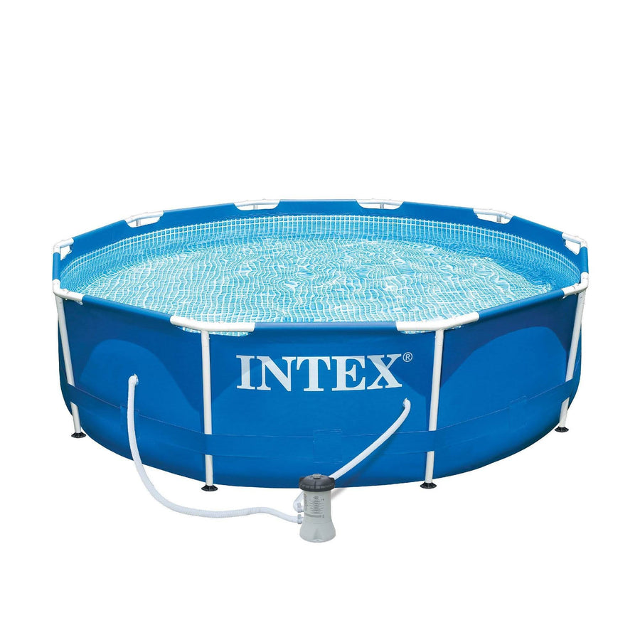 Intex 10' x 30" Metal Frame Above-Ground Pool Set with Filter Pump - image 1
