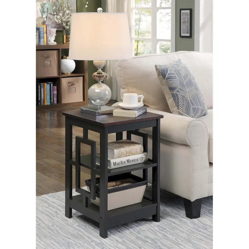 Convenience Concepts Town Square End Table Featuring Shelves - image 32