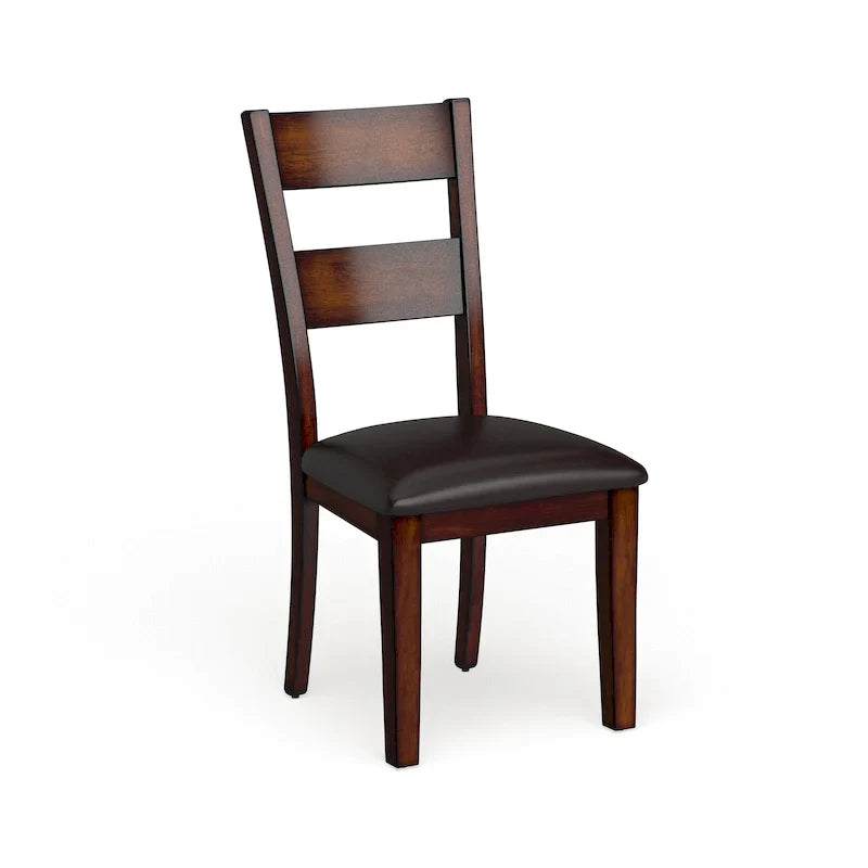 Set of 2 Paur Farmhouse Brown Wooden Dining Chairs by Furniture of America - image 2