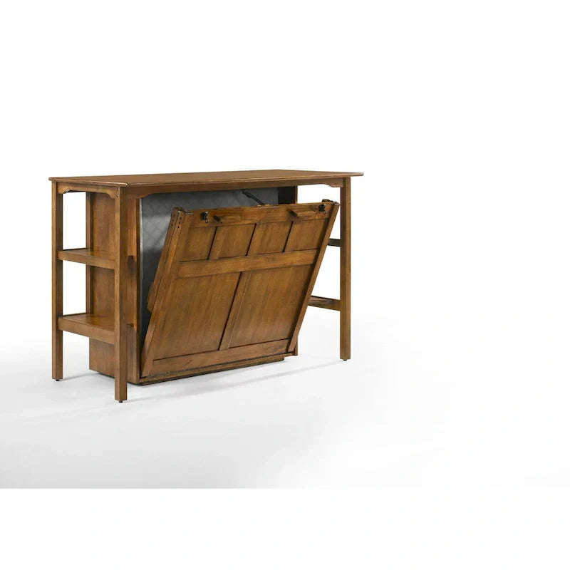 Murphy Desk Bed with Built In Shelves USB Charging and Foldable Design - image 8