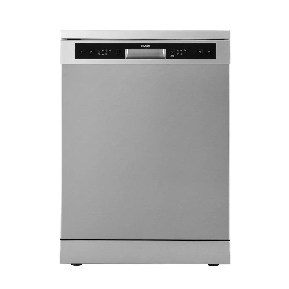 Devanti 60cm 14 Place Settings Freestanding Dishwasher Silver - image 1