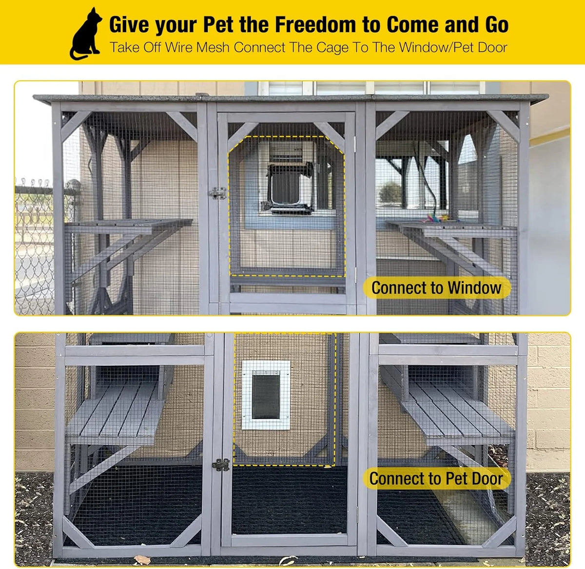 Large Walk-In Outdoor Cat Enclosure - image 8
