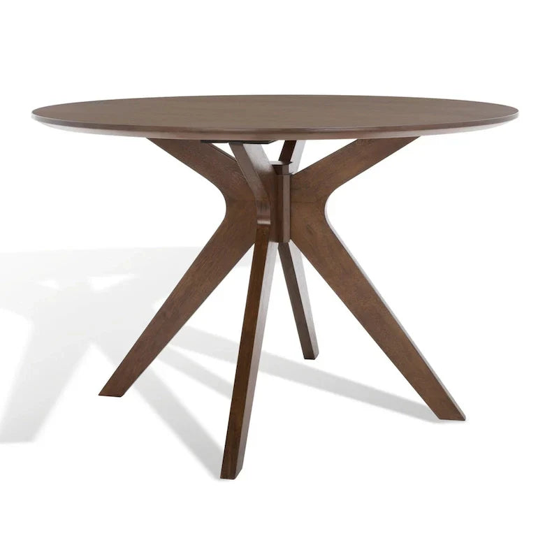 Round Dining Table with Wooden Base for Kitchen and Dining Room - image 10