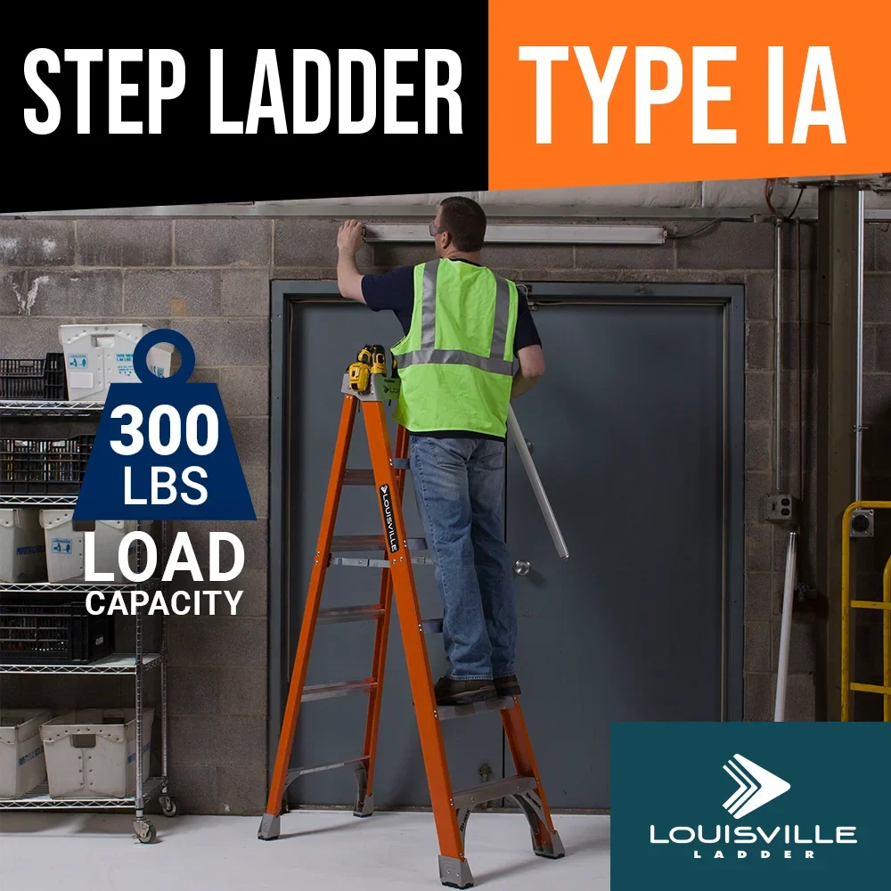 Louisville Ladder 12 - Foot Fiberglass Step Ladder, 300 - Pound Load Capacity, Type IA, FS1512 - image 10