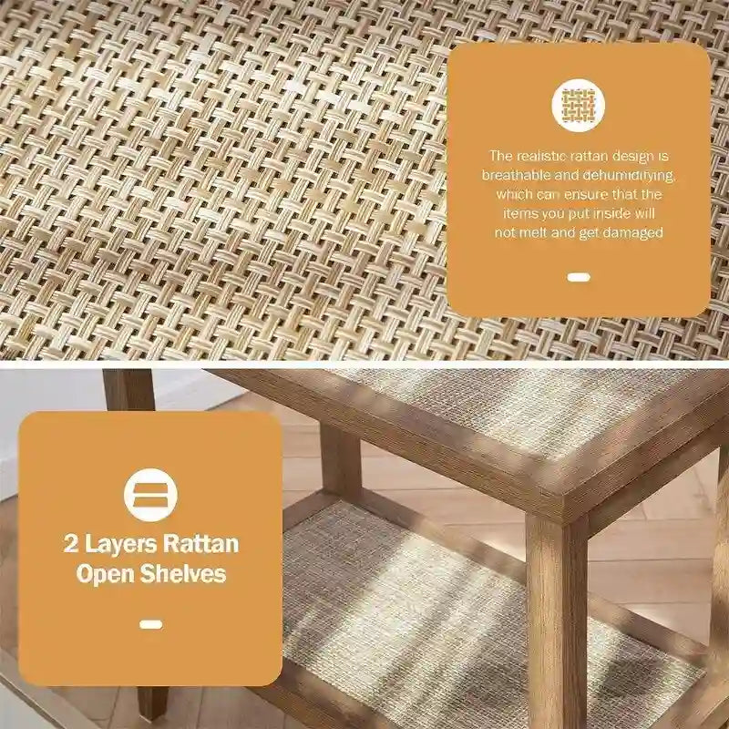 Set of 2 Living Room End Tables - Dimensions: 14D x 24W x 24H - image 5