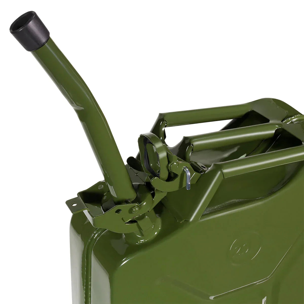 Gallon 20L Jerry Can Gas Diesel Fuel Steel Tank Green Holder mount - image 4