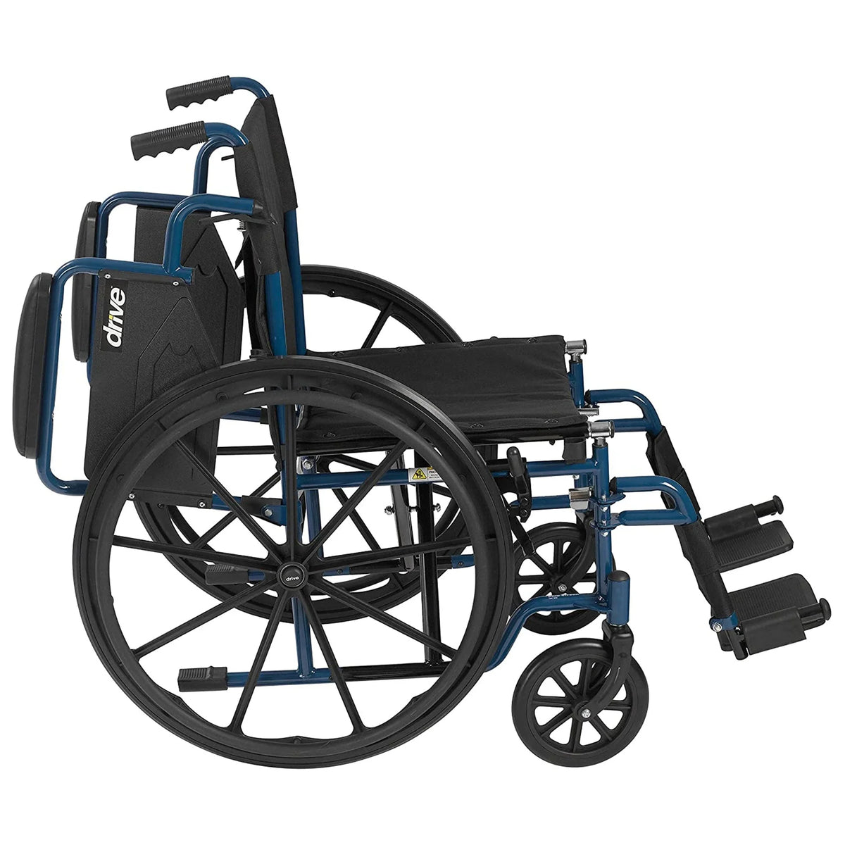Drive Medical Blue Streak Lightweight Folding Wheelchair with 20 Inch Wide Seat - image 3
