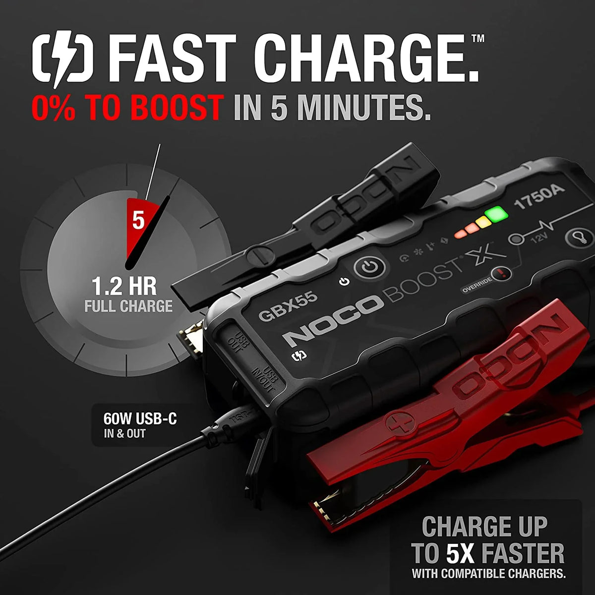 NOCO Boost X GBX55: 1750A 12V UltraSafe Portable Lithium Jump Starter - image 4