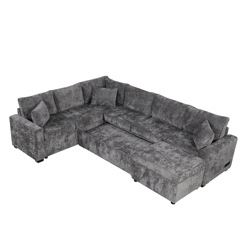 Sectional Sofa Pull-out Sofa Bed Sleeper - image 18