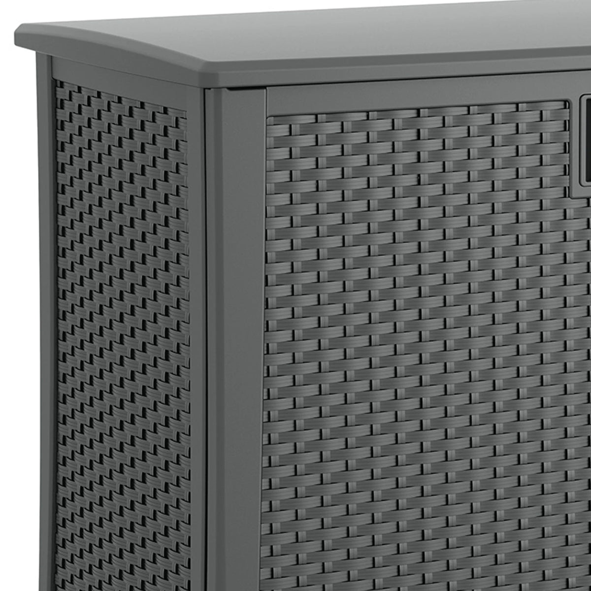 Suncast Outdoor 97-gallon Cabinet Deck Storage Box, Gray - image 3