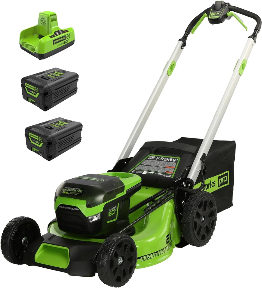 60V 21 Cordless (Self-Propelled) Lawn Mower , 2 x 4.0Ah Batteries and Dual Port Rapid Charger - image 1