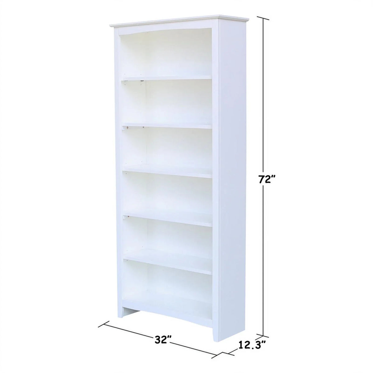 International Concepts Solid Wood Shaker Bookcase, 72 in H - image 9